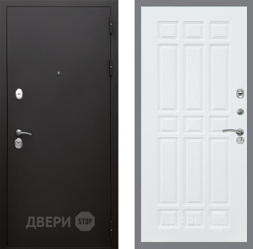 Входная металлическая Дверь Стоп КЛАССИК Шагрень ФЛ-33 Силк Сноу в Подольск