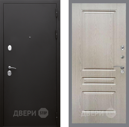 Входная металлическая Дверь Стоп КЛАССИК Шагрень ФЛ-243 Беленый дуб в Подольск