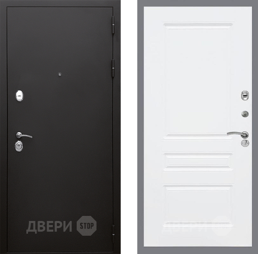 Входная металлическая Дверь Стоп КЛАССИК Шагрень ФЛ-243 Силк Сноу в Подольск