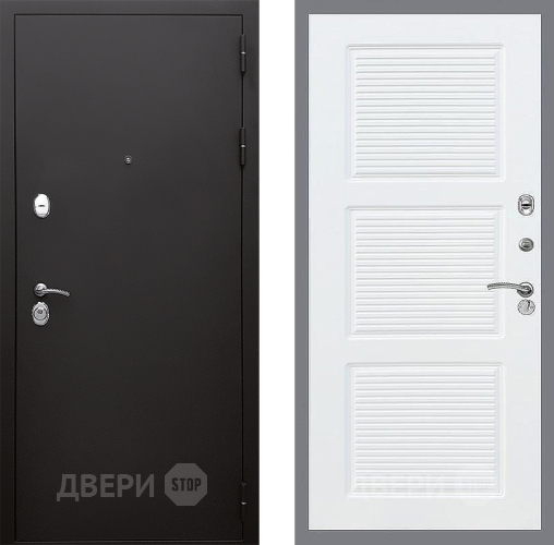 Входная металлическая Дверь Стоп КЛАССИК Шагрень ФЛ-1 Силк Сноу в Подольск