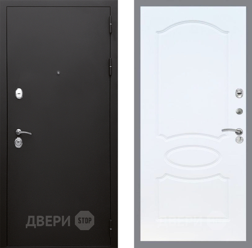 Входная металлическая Дверь Стоп КЛАССИК Шагрень ФЛ-128 Белый ясень в Подольск