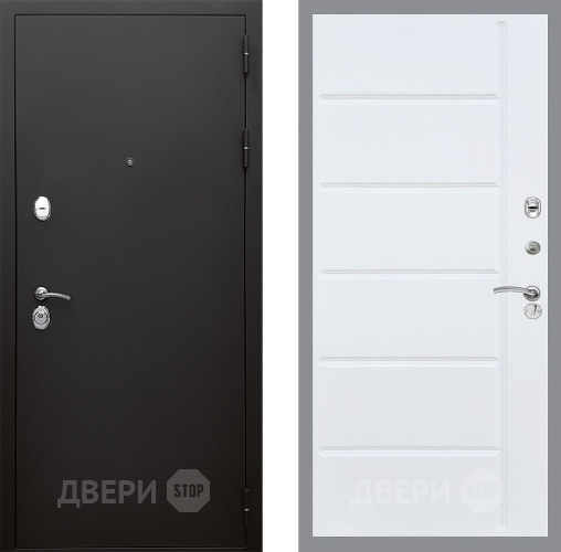 Входная металлическая Дверь Стоп КЛАССИК Шагрень ФЛ-102 Белый ясень в Подольск