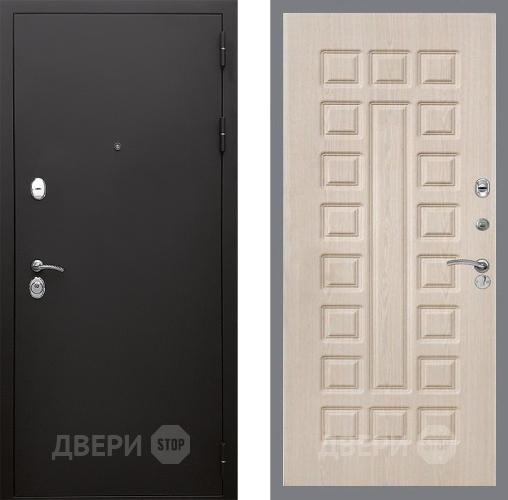 Входная металлическая Дверь Стоп КЛАССИК Шагрень ФЛ-183 Беленый дуб в Подольск