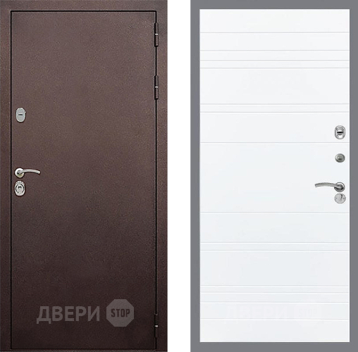 Входная металлическая Дверь Стоп КЛАССИК Медь Лайн Силк Сноу в Подольск