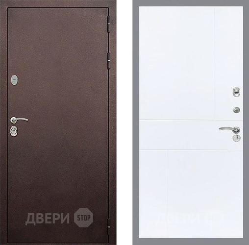 Входная металлическая Дверь Стоп КЛАССИК Медь ФЛ-290 Силк Сноу в Подольск