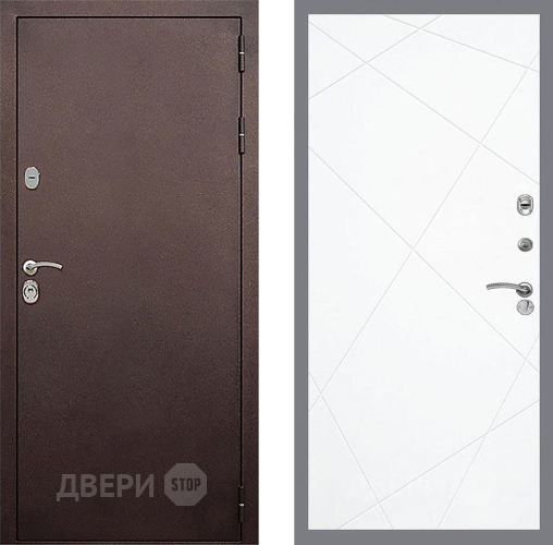 Входная металлическая Дверь Стоп КЛАССИК Медь ФЛ-291 Силк Сноу в Подольск