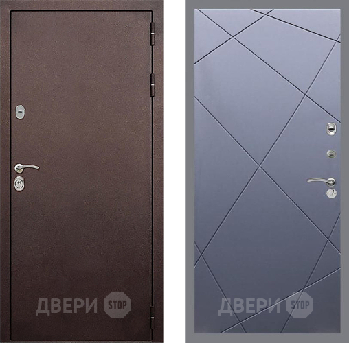 Входная металлическая Дверь Стоп КЛАССИК Медь ФЛ-291 Силк титан в Подольск