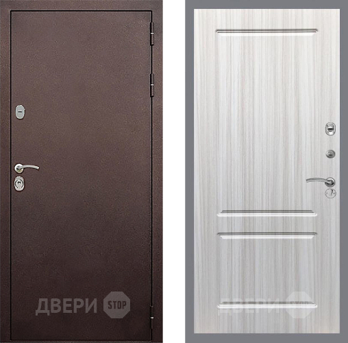 Входная металлическая Дверь Стоп КЛАССИК Медь ФЛ-117 Сандал белый в Подольск