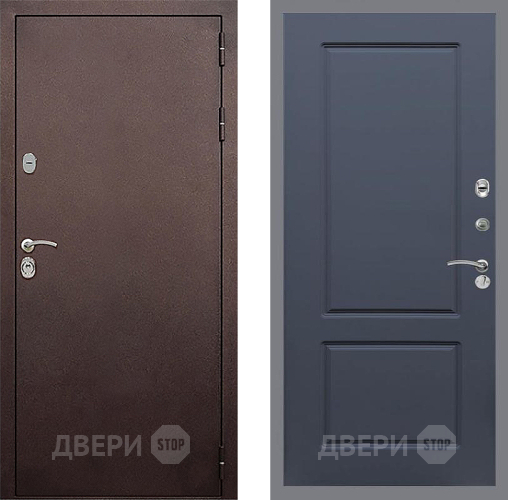 Входная металлическая Дверь Стоп КЛАССИК Медь ФЛ-117 Силк титан в Подольск