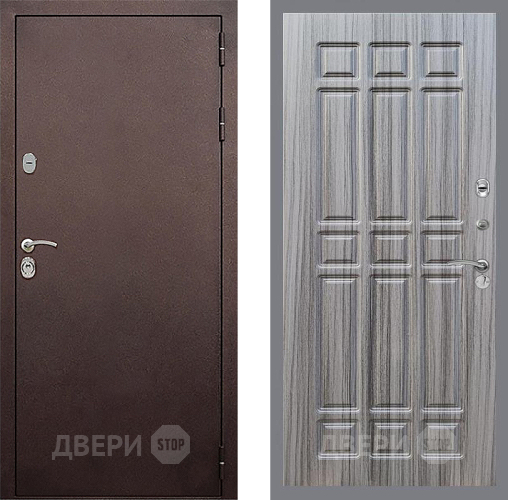 Входная металлическая Дверь Стоп КЛАССИК Медь ФЛ-33 Сандал грей в Подольск