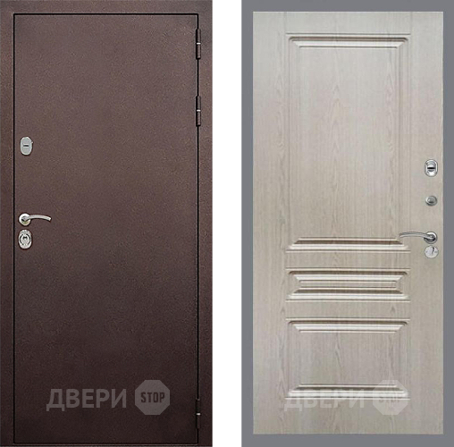 Дверь Стоп КЛАССИК Медь ФЛ-243 Беленый дуб в Подольск