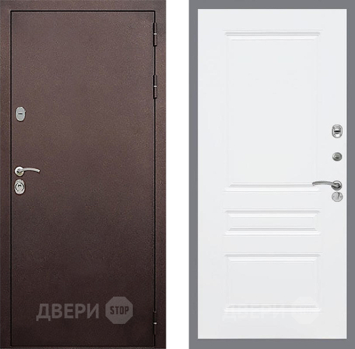 Входная металлическая Дверь Стоп КЛАССИК Медь ФЛ-243 Силк Сноу в Подольск