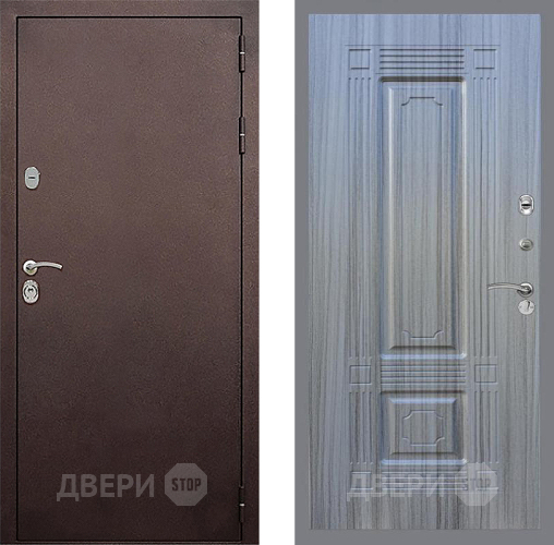 Входная металлическая Дверь Стоп КЛАССИК Медь ФЛ-2 Сандал грей в Подольск
