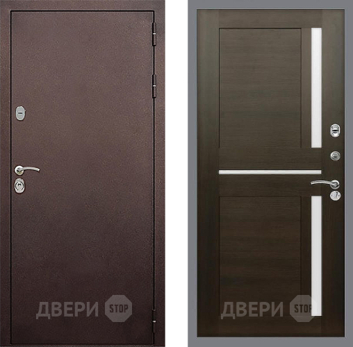 Входная металлическая Дверь Стоп КЛАССИК Медь СБ-18 Венге в Подольск