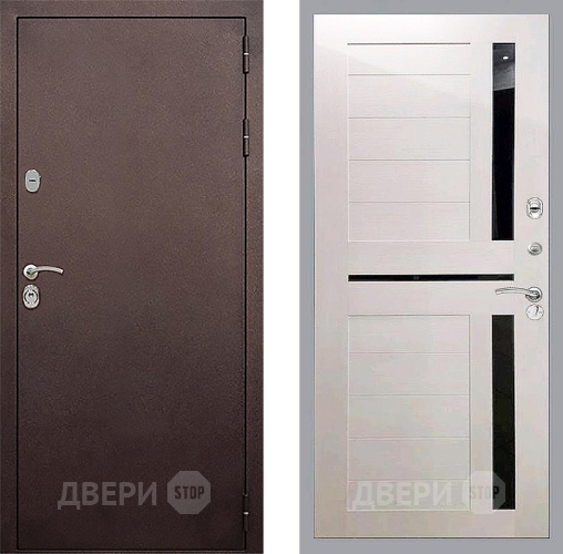 Входная металлическая Дверь Стоп КЛАССИК Медь СБ-18 Лиственница беж в Подольск