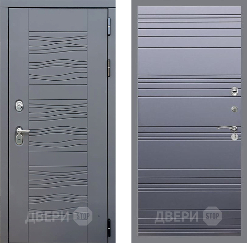 Входная металлическая Дверь Стоп СКАНДИ Лайн Силк титан в Подольск