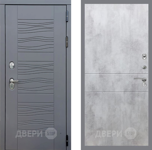 Входная металлическая Дверь Стоп СКАНДИ ФЛ-290 Бетон светлый в Подольск