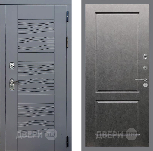 Входная металлическая Дверь Стоп СКАНДИ ФЛ-117 Штукатурка графит в Подольск