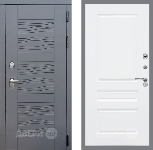 Входная металлическая Дверь Стоп СКАНДИ ФЛ-243 Силк Сноу в Подольск
