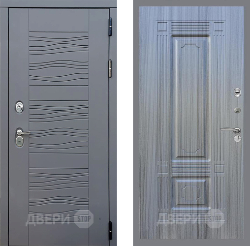 Входная металлическая Дверь Стоп СКАНДИ ФЛ-2 Сандал грей в Подольск