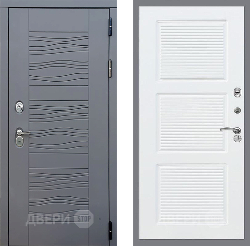 Входная металлическая Дверь Стоп СКАНДИ ФЛ-1 Силк Сноу в Подольск