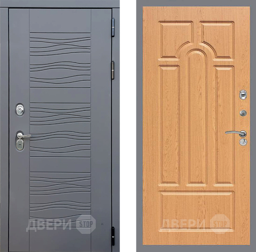 Входная металлическая Дверь Стоп СКАНДИ ФЛ-58 Дуб в Подольск