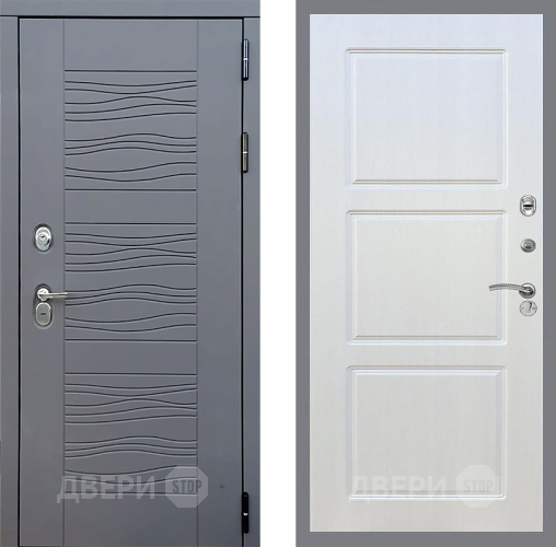Входная металлическая Дверь Стоп СКАНДИ ФЛ-3 Лиственница беж в Подольск