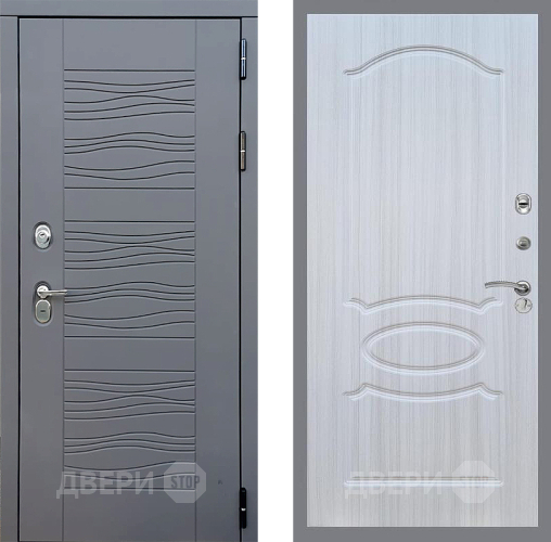 Входная металлическая Дверь Стоп СКАНДИ ФЛ-128 Сандал белый в Подольск