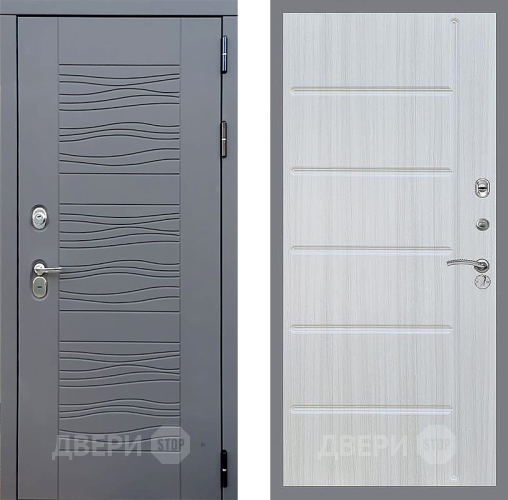 Входная металлическая Дверь Стоп СКАНДИ ФЛ-102 Сандал белый в Подольск