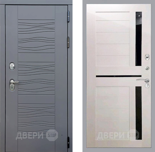 Входная металлическая Дверь Стоп СКАНДИ СБ-18 Лиственница беж в Подольск