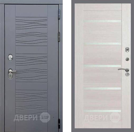 Входная металлическая Дверь Стоп СКАНДИ СБ-14 Лиственница беж в Подольск