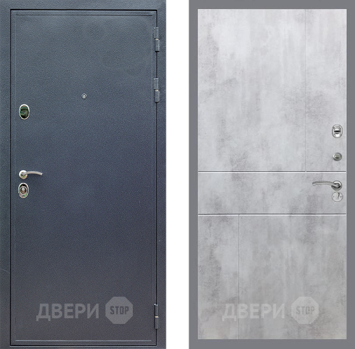 Входная металлическая Дверь Стоп СИЛЬВЕР ФЛ-290 Бетон светлый в Подольск