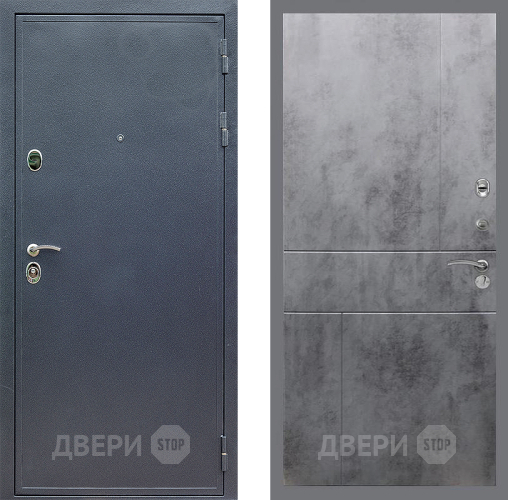 Входная металлическая Дверь Стоп СИЛЬВЕР ФЛ-290 Бетон темный в Подольск