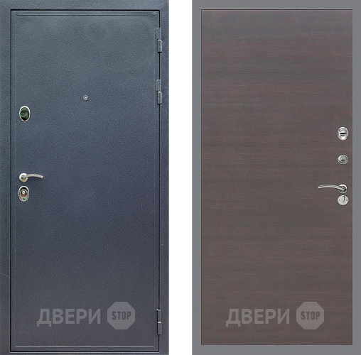 Входная металлическая Дверь Стоп СИЛЬВЕР Гладкая венге поперечный в Подольск