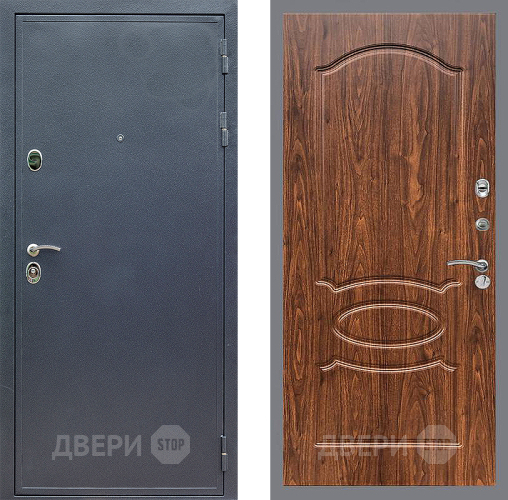Входная металлическая Дверь Стоп СИЛЬВЕР ФЛ-128 орех тисненый в Подольск