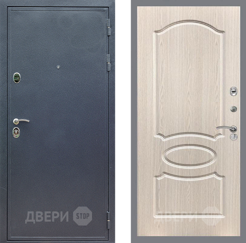 Входная металлическая Дверь Стоп СИЛЬВЕР ФЛ-128 Беленый дуб в Подольск