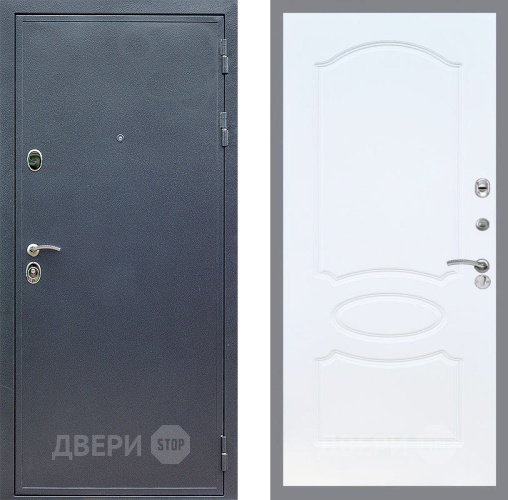 Входная металлическая Дверь Стоп СИЛЬВЕР ФЛ-128 Белый ясень в Подольск