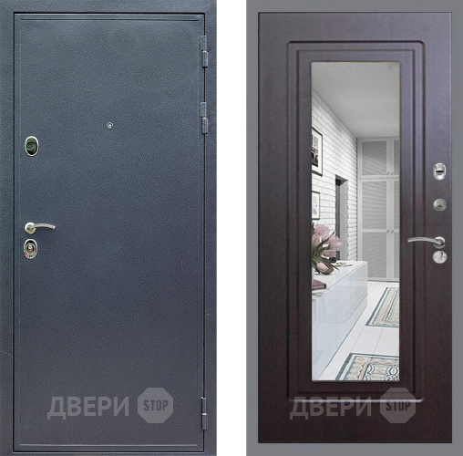 Дверь Стоп СИЛЬВЕР Зеркало ФЛ-120 Венге в Подольск