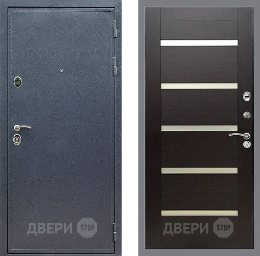 Входная металлическая Дверь Стоп СИЛЬВЕР СБ-14 венге поперечный в Подольск