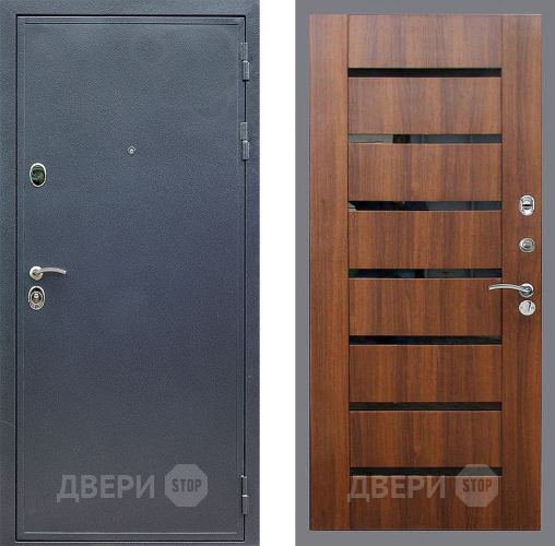 Входная металлическая Дверь Стоп СИЛЬВЕР СБ-14 Орех бренди в Подольск
