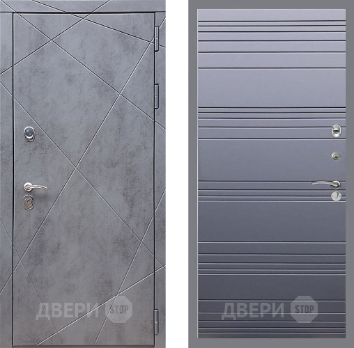 Входная металлическая Дверь Стоп Лучи Лайн Силк титан в Подольск