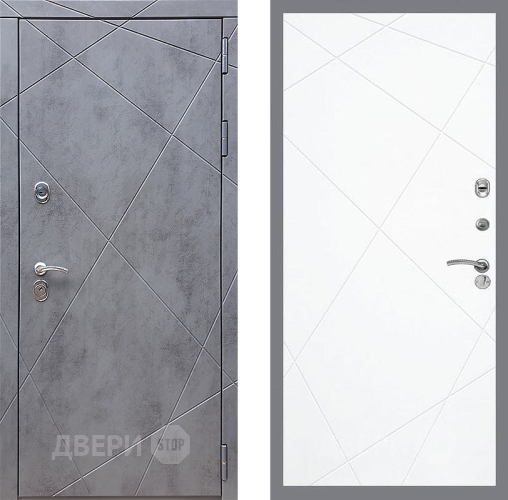 Входная металлическая Дверь Стоп Лучи ФЛ-291 Силк Сноу в Подольск
