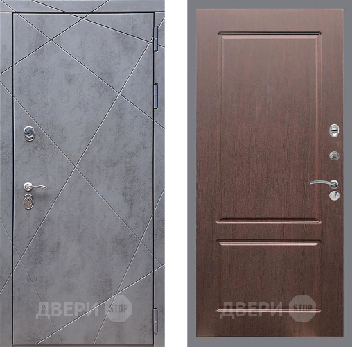 Дверь Стоп Лучи ФЛ-117 Орех премиум в Подольск