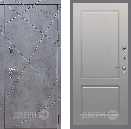 Входная металлическая Дверь Стоп Лучи ФЛ-117 Грей софт в Подольск