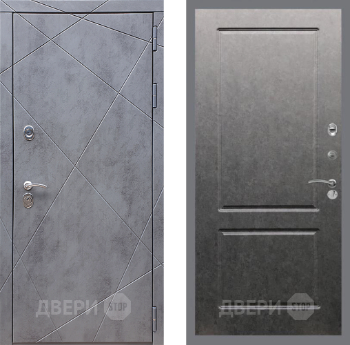 Дверь Стоп Лучи ФЛ-117 Штукатурка графит в Подольск