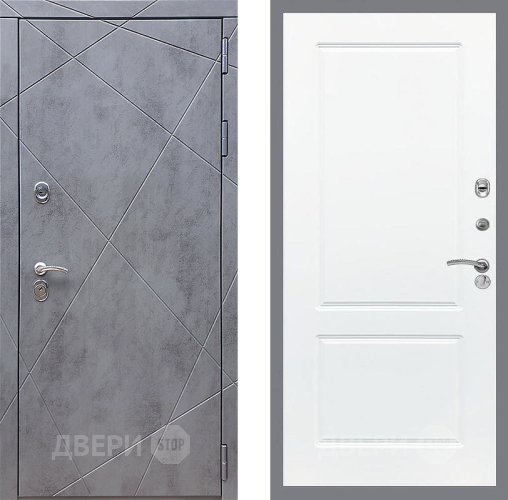 Входная металлическая Дверь Стоп Лучи ФЛ-117 Силк Сноу в Подольск