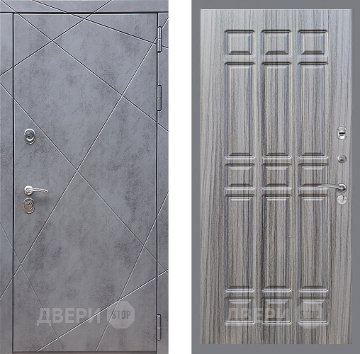 Входная металлическая Дверь Стоп Лучи ФЛ-33 Сандал грей в Подольск