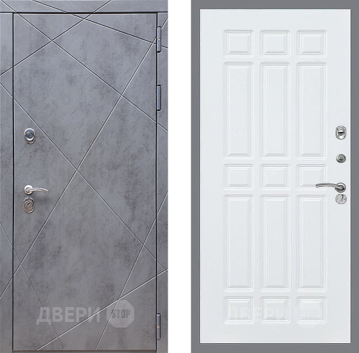 Входная металлическая Дверь Стоп Лучи ФЛ-33 Силк Сноу в Подольск