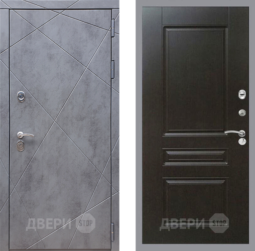 Входная металлическая Дверь Стоп Лучи ФЛ-243 Венге в Подольск