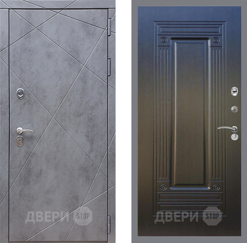 Входная металлическая Дверь Стоп Лучи ФЛ-4 Венге в Подольск